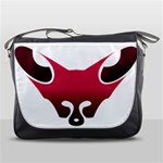 Fox Logo Red Gradient  Messenger Bags Front