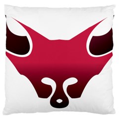 Fox Logo Red Gradient  Large Cushion Cases (two Sides)  by carocollins