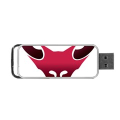 Fox Logo Red Gradient  Portable Usb Flash (one Side)