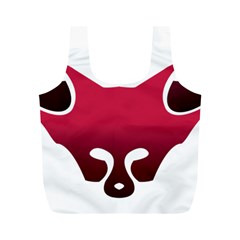 Fox Logo Red Gradient  Full Print Recycle Bags (m)  by carocollins