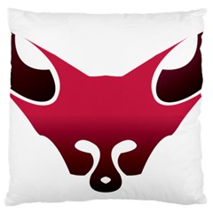 Fox Logo Red Gradient  Large Flano Cushion Cases (two Sides) 