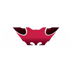 Fox Logo Red Gradient  Satin Scarf (oblong)