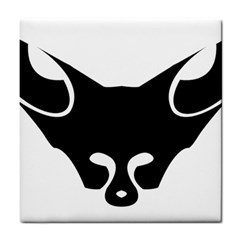 Black Fox Logo Tile Coasters