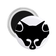 Black Fox Logo 2 25  Magnets