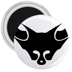 Black Fox Logo 3  Magnets