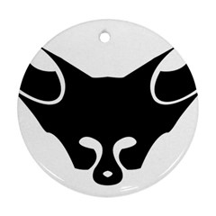 Black Fox Logo Ornament (round) 