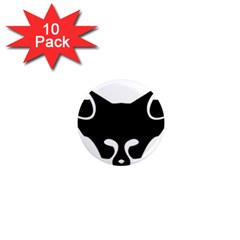 Black Fox Logo 1  Mini Magnet (10 Pack) 