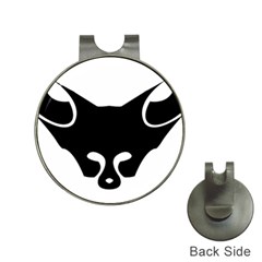 Black Fox Logo Hat Clips With Golf Markers