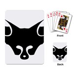 Black Fox Logo Playing Card Back