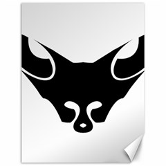 Black Fox Logo Canvas 12  X 16  