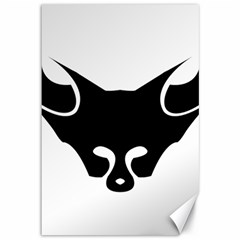 Black Fox Logo Canvas 12  X 18  