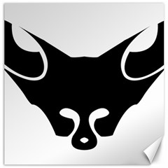 Black Fox Logo Canvas 20  X 20  