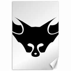 Black Fox Logo Canvas 20  X 30   by carocollins