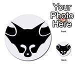 Black Fox Logo Multi-purpose Cards (Round)  Back 2