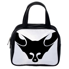 Black Fox Logo Classic Handbags (one Side) by carocollins