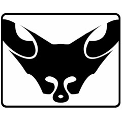 Black Fox Logo Fleece Blanket (medium) 