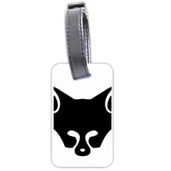 Black Fox Logo Luggage Tags (one Side) 