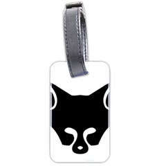 Black Fox Logo Luggage Tags (two Sides) by carocollins