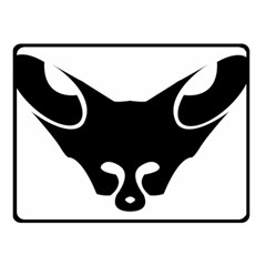 Black Fox Logo Double Sided Fleece Blanket (small) 