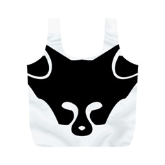 Black Fox Logo Full Print Recycle Bags (m) 