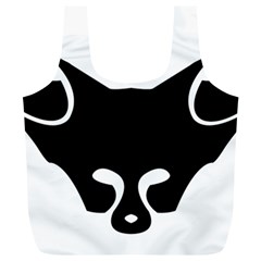 Black Fox Logo Full Print Recycle Bags (l) 