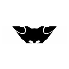 Black Fox Logo Satin Scarf (oblong)