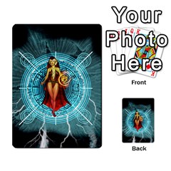 Beautiful Witch With Magical Background Multi-purpose Cards (rectangle)  by FantasyWorld7