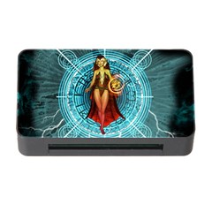 Beautiful Witch With Magical Background Memory Card Reader With Cf