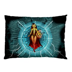 Beautiful Witch With Magical Background Pillow Cases (two Sides)