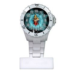 Beautiful Witch With Magical Background Nurses Watches