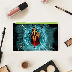 Beautiful Witch With Magical Background Cosmetic Bag (xs)