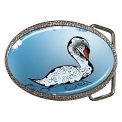 Wonderful Swan Made Of Floral Elements Belt Buckles by FantasyWorld7