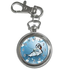 Wonderful Swan Made Of Floral Elements Key Chain Watches