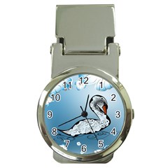 Wonderful Swan Made Of Floral Elements Money Clip Watches by FantasyWorld7