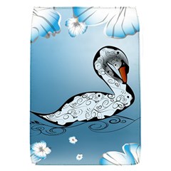 Wonderful Swan Made Of Floral Elements Flap Covers (s) 