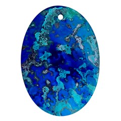 Cocos Blue Lagoon Oval Ornament (two Sides) by CocosBlue