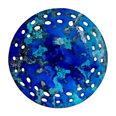 Cocos Blue Lagoon Ornament (round Filigree)  by CocosBlue