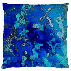 Cocos Blue Lagoon Large Flano Cushion Cases (one Side) 