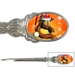 Funny Cute Christmas Giraffe With Christmas Hat Letter Openers by FantasyWorld7