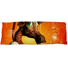 Funny Cute Christmas Giraffe With Christmas Hat Body Pillow Cases Dakimakura (two Sides) 