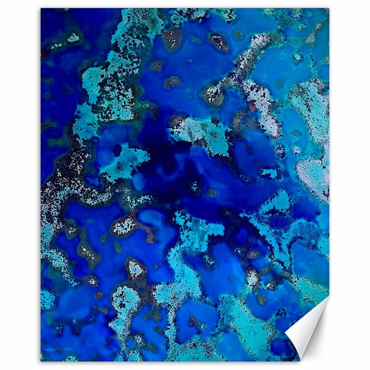 Cocos blue lagoon Canvas 16  x 20  