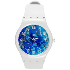 Cocos Blue Lagoon Round Plastic Sport Watch (m)