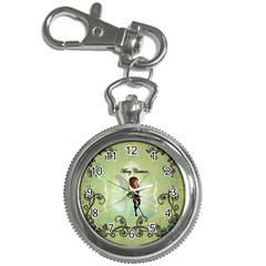 Cute Elf Playing For Christmas Key Chain Watches by FantasyWorld7