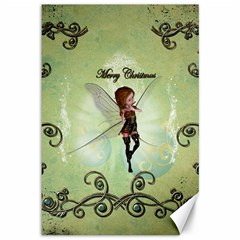 Cute Elf Playing For Christmas Canvas 12  X 18   by FantasyWorld7