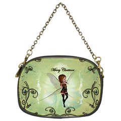 Cute Elf Playing For Christmas Chain Purses (two Sides)  by FantasyWorld7