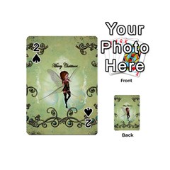 Cute Elf Playing For Christmas Playing Cards 54 (mini) 