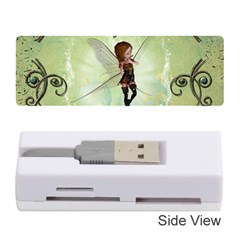 Cute Elf Playing For Christmas Memory Card Reader (stick) 