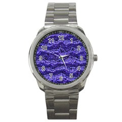 Alien Skin Blue Sport Metal Watches