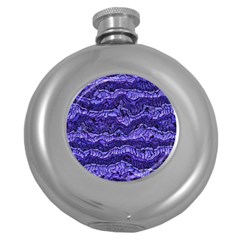 Alien Skin Blue Round Hip Flask (5 Oz)