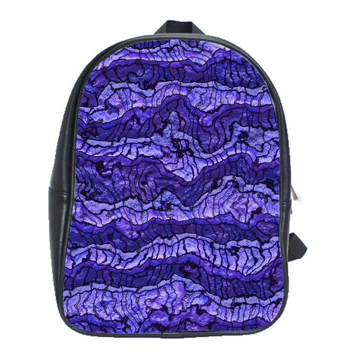 Alien Skin Blue School Bags(Large) 